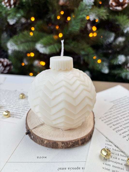 Lumânare Glob ZigZag Winter