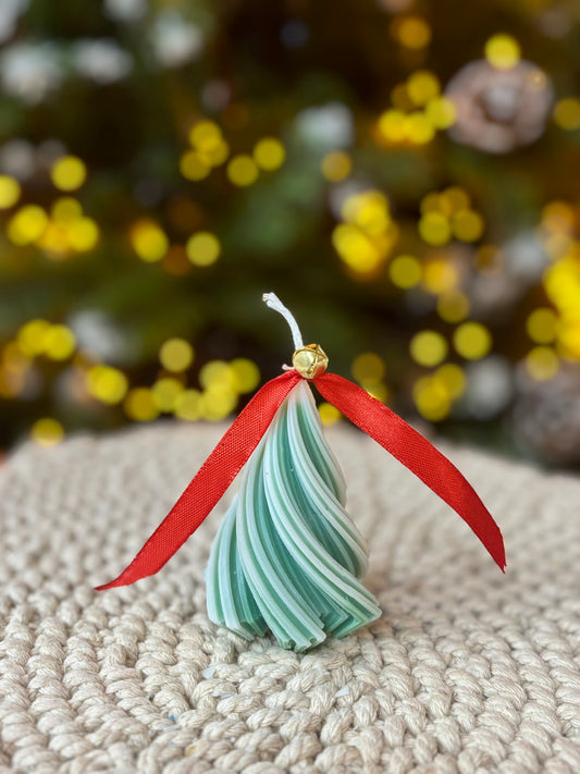 Lumânare Sculpturală Brad Spirală